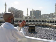 A supplicant at Masjid Al Haram, Mecca.