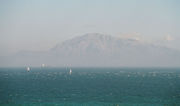 A view across the straits of Gibraltar