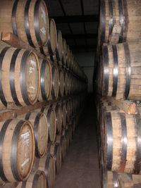 Barrels of Tequila "reposado".