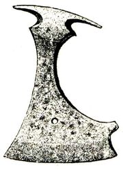 Iron age axe head from Gotland