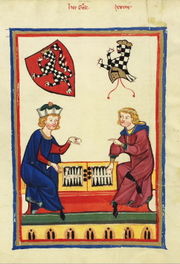 Medieval players, from the 14th century Codex Manesse