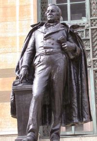 Statue of Fillmore outside City Hall in downtown Buffalo, New York
