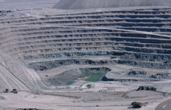 Chuquicamata, the largest open pit copper mine in the world, Chile