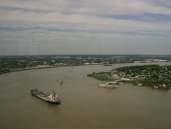 Mississippi River in New Orleans.