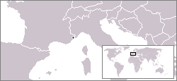Location of Monako