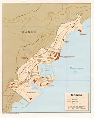 Map of Monaco