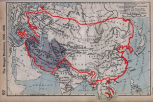 Mongol Empire in 1300-1400