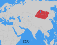 The expansion of the Mongol Empire.