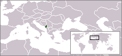 Location of Montenegro