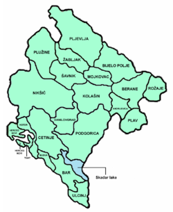 Municipalities of Montenegro.