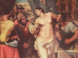 Martyrdom of St Agatha by Sebastiano del Piombo, acquired by the Medici for the Palazzo Pitti.