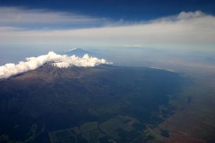 Mount Kilimanjaro taken from the air