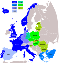 Membership of NATO in Europe