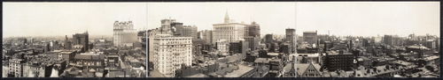 Center City Philadelphia panorama, from 1913.