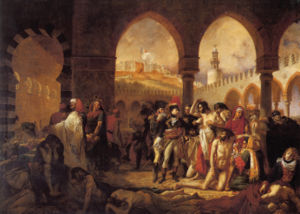 Napoleon visiting the plague victims of Jaffa, by Antoine-Jean Gros