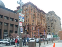 5th and Market Street, today. Visible in this photo are the studios of KYW-TV (left) and the Bourse building.