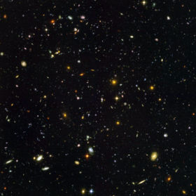 The deepest visible-light image of the universe, the Hubble Ultra Deep Field. Image Credit: NASA, ESA, S. Beckwith (STScI) and the HUDF team.