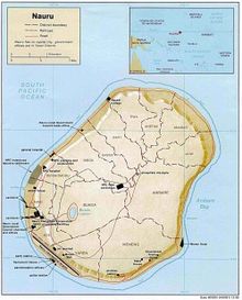 Map of Nauru.