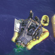 Recovery of the Gemini 8 spacecraft from the western Pacific Ocean