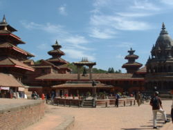 Hindu temples in Patan, the capital of one of the three medieval kingdoms