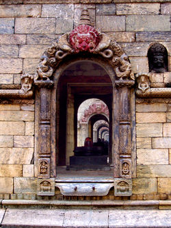 The Shaivaite Pashupatinath temple.