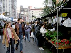 The farmer's market at Union Square.