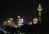 A view of the Niagara Falls Canadian skyline