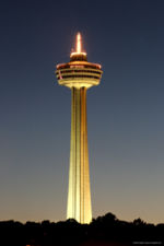 A view of Skylon Tower from USA side