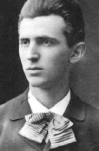 Nikola Tesla as a young man