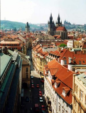 Týn Church - a view from east of Prague.