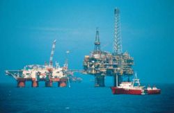 North Sea Oil Platforms