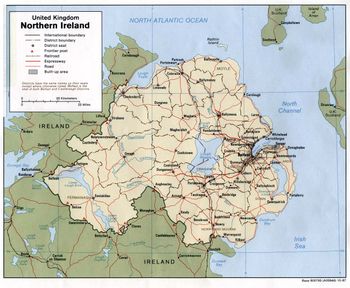 Map of Northern Ireland