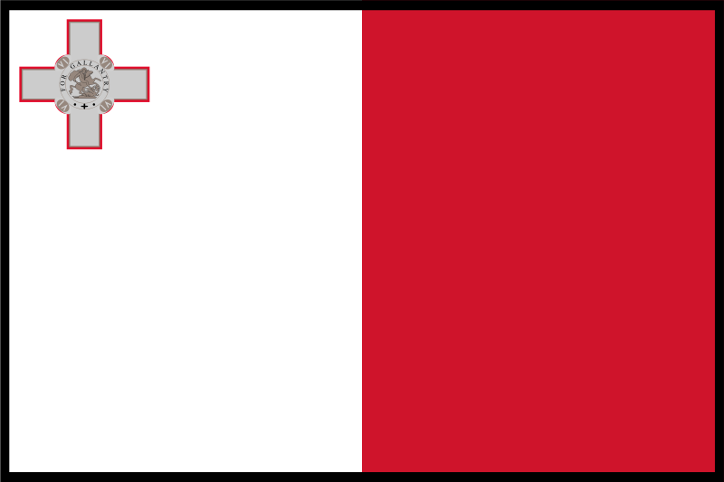 Image:Flag of Malta (bordered).svg