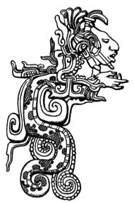 A prototypical Mesoamerican serpent deity.