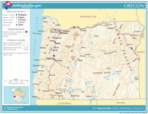 Map of Oregon - PDF