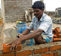 Construction of the new SOS Childrens Village in Pondicherry Town, India, is well underway