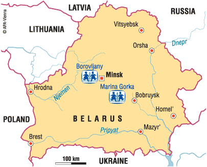 Sponsorship Locations in SOS Children in Belarus