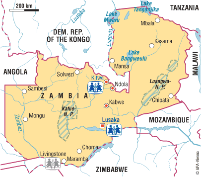 SOS Children Sponsorship Locations in Zambia