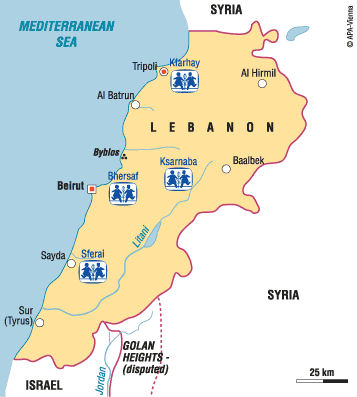 Sponsorship sites in Lebanon