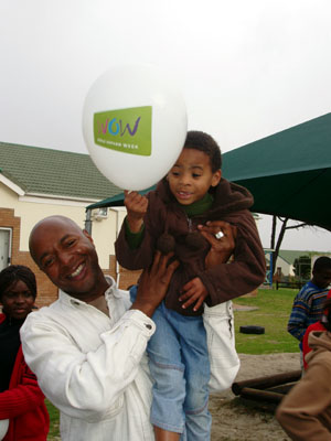 Leee John supporting WOW at SOS Childrens Village Cape Town, South Africa
