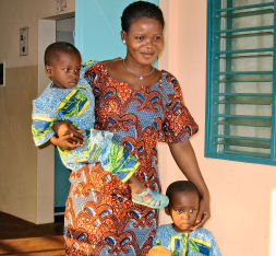 Mother and children, SOS Children's Village Dassa-Zoum, Benin