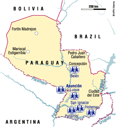 Sponsorship sites in Paraguay