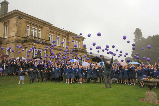 World Orphan Week balloon launch, Dunottar School, Reigate