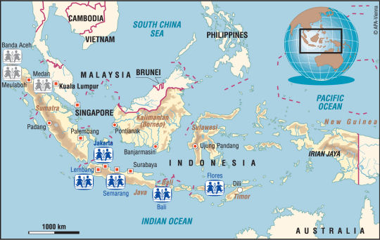 SOS Children Sponsorship Locations in Indonesia