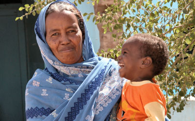 SOS mother and child in Sudan