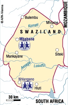 SOS Children Sponsorship Locations in Swaziland