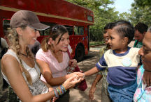 The OperaBabes visiting SOS Children's Village Piliyandala, Sri Lanka