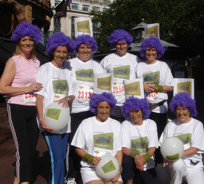 The WOW team in action at the 10K Run, London