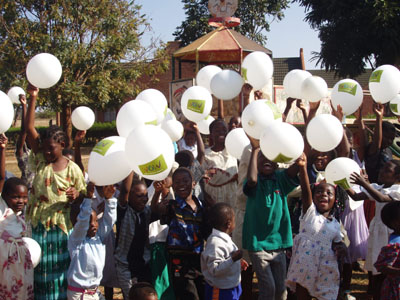WOWing children at an SOS Childrens Village in Malawi